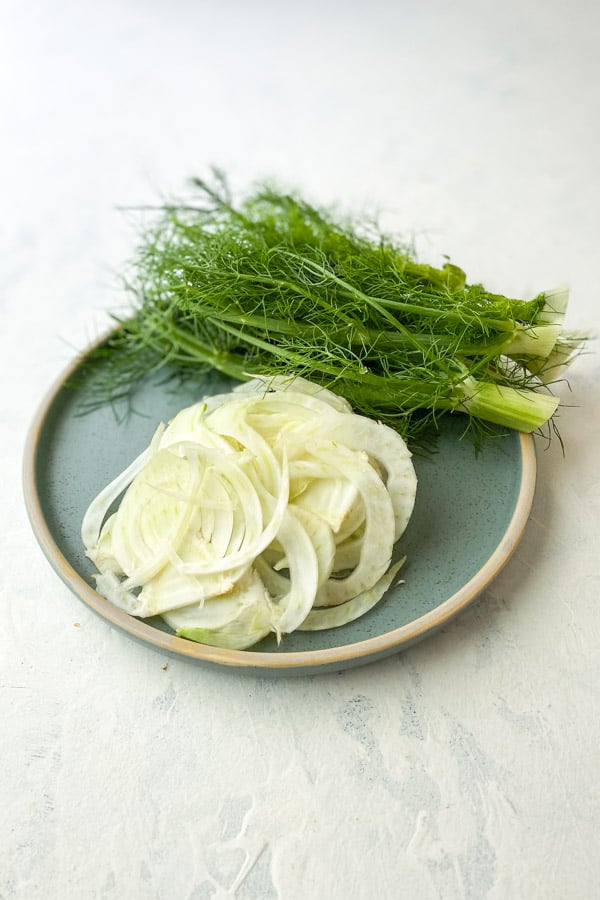 Shaved fennel with yuzu jam dressing