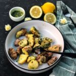 Medley of Roasted Potato Salad with Anchovy Dressing