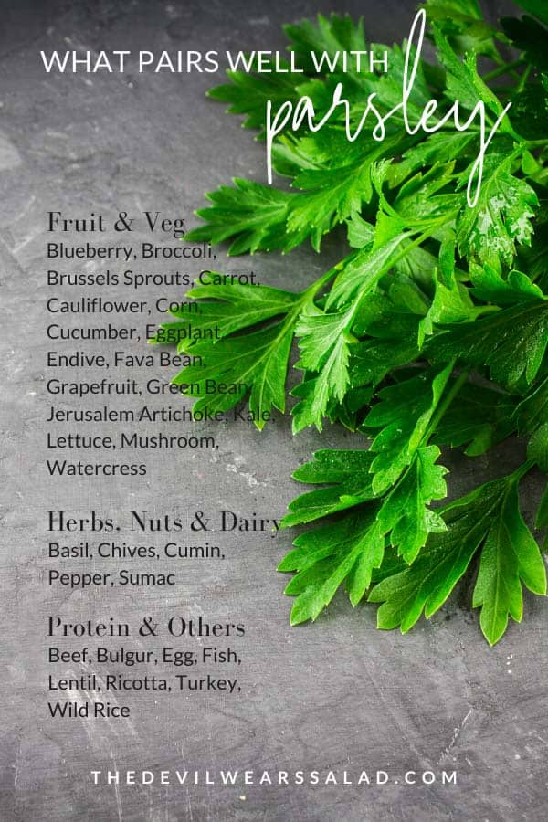 What Goes Well with Parsley