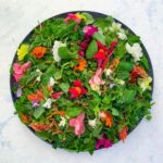 Herb Salad with Edible Flowers
