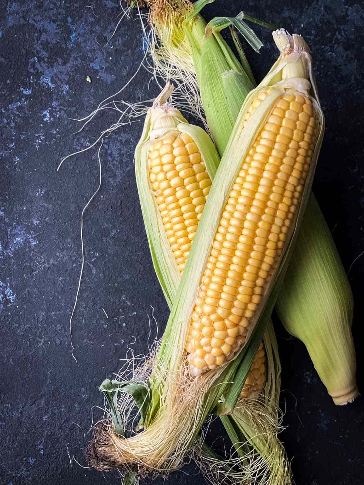 3 corn on the cob