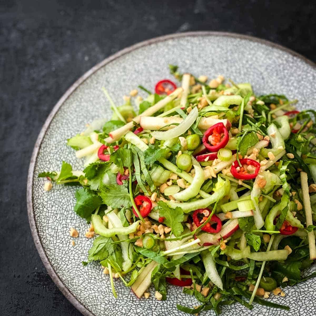 Pak Choy Salad with Coriander Lime Dressing