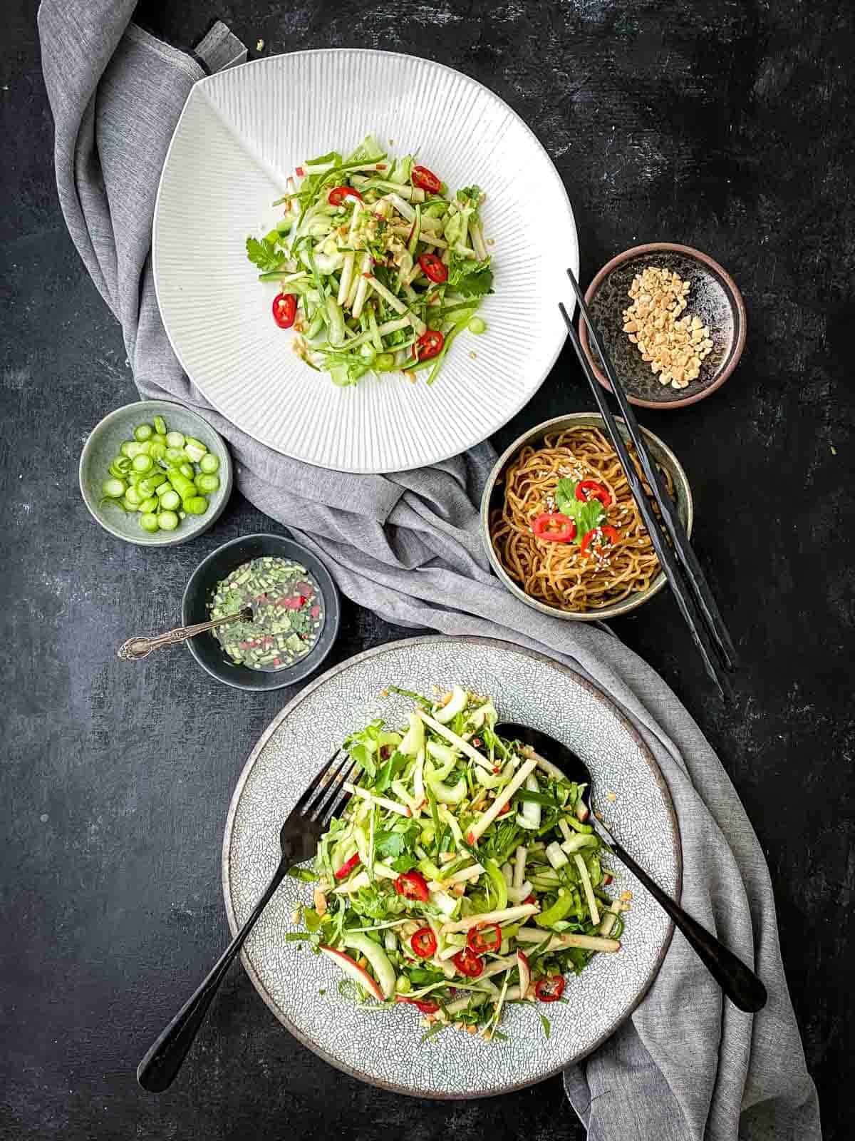 Pak Choy Salad with Coriander Lime Dressing